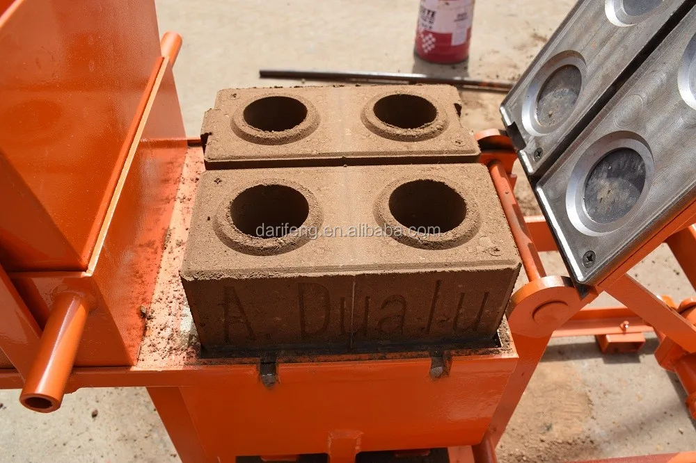 Qmr2-40 Manual Clay Soil Mud Earth Interlocking Brick Making Machine ...