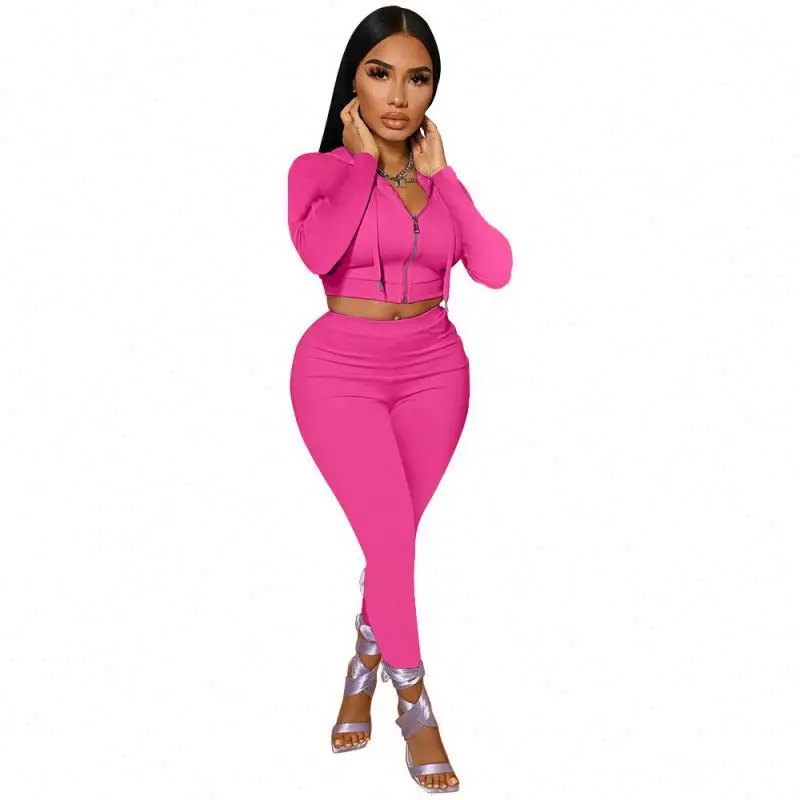 

New Casual Sport Suit Tracksuit Women 2 Pcs Set Sweater Suit Long Pants Sweatshirt Stacked Joggers Sweatpants Outfit Long Slee