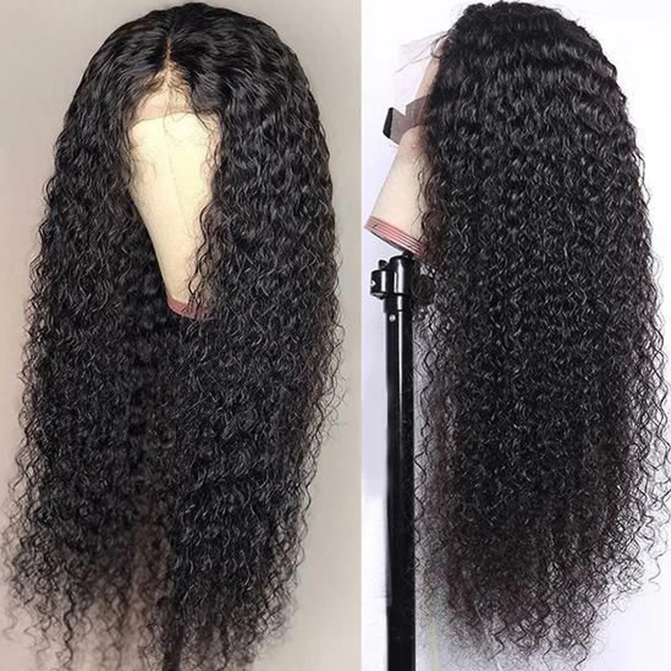 

Wholesale Curly Lace Front Wig 13*4 Lace Frontal Brazilian Human Hair Closure Kinky Curly Wigs Pre Plucked Lace Frontal Wigs