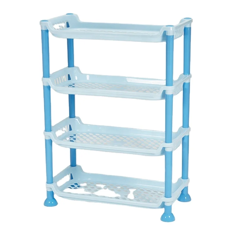 

4-layer detachable shelves plastic kitchen storage rack for spices, Any color you want