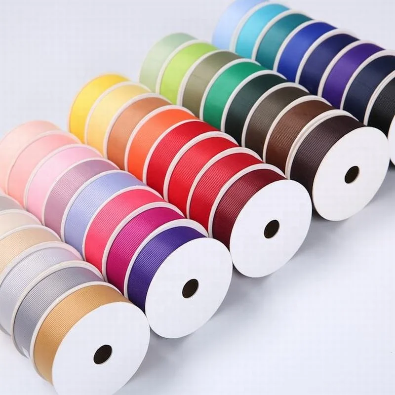 

100% Polyester fabric 1cm 3cm 5cm 10 cm custom logo cheap cut edge grosgrain luxury horse ribbon for sale, Customized