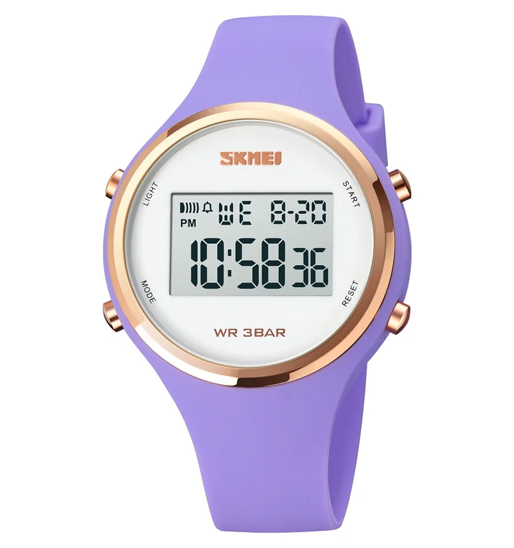 

Skmei 1720 Luxury Watch Women Origin Watches Silicone Strap Watch, Purple,green,rose red,pink,white,black