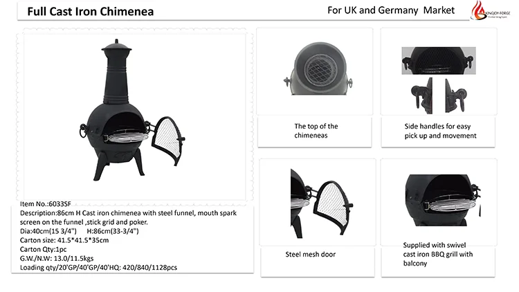 Chiminea,Fireplace Chimney Freestanding Cooking Cast Iron Outdoor Factory  Outlet Garden/outdoor Coffee Table Chimeneas Sienna - Buy Cast Iron Chiminea,Fire  Pit With Chimney,Fireplace Chimney Product on Alibaba.com