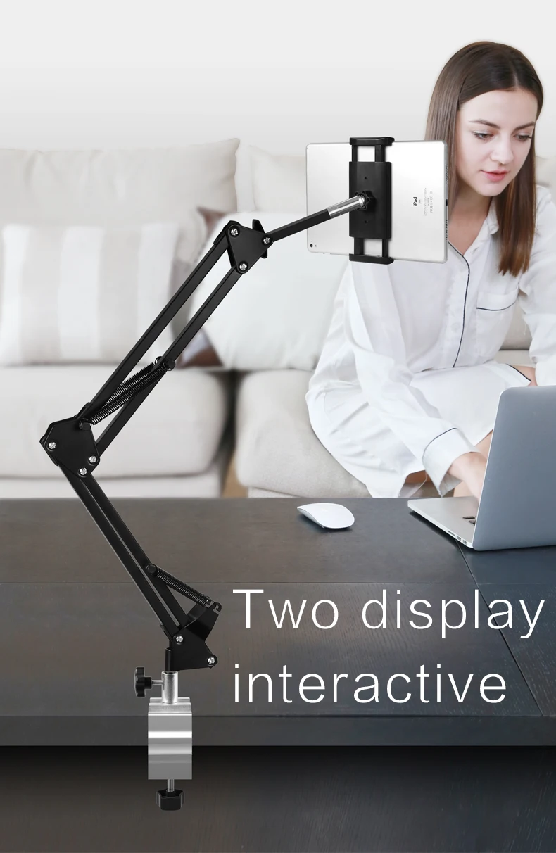 Adjustable Portable Universal Long Arm Lazy bed desk Tablet Stand Holder for iphone iPad Kindle iPhone Samsung Tab