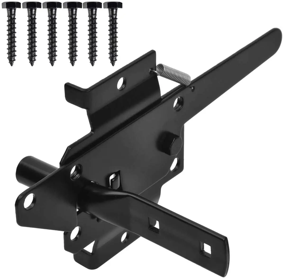 Self-locking Gate Latch Heavy Duty Post Mount Automatic Gravity Lever ...