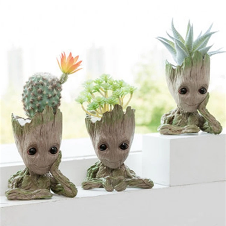 

Flowerpot Deangshi Wholesale Guardians Of The Galaxy Green Plants Treeman Baby Groot Flower Pot