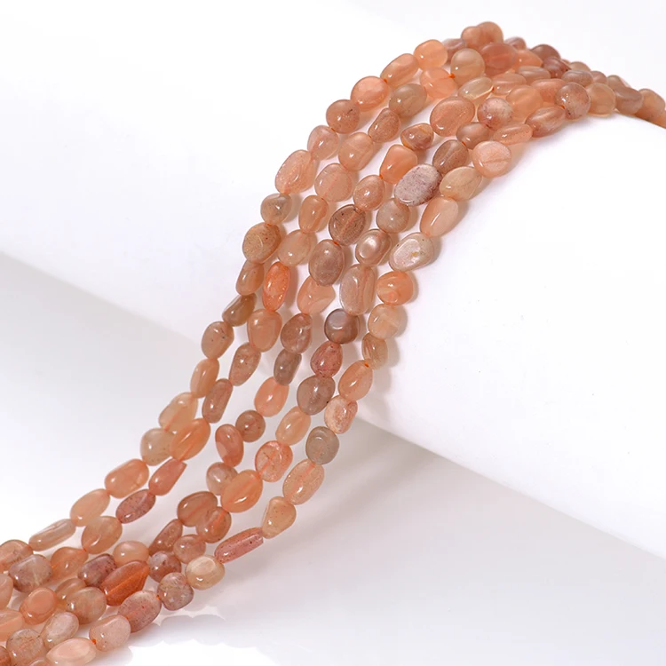 

Wholesale unshaped Gemstone Beads Natural Stone Loose Beads For Making Jewelry 15"Strand 6*8mm