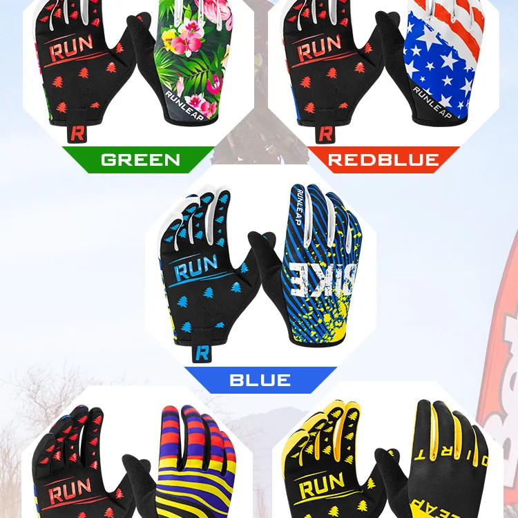 Best Design Breathable Mountain Bike Mtb Cycling Gloves Full Finger Bmx