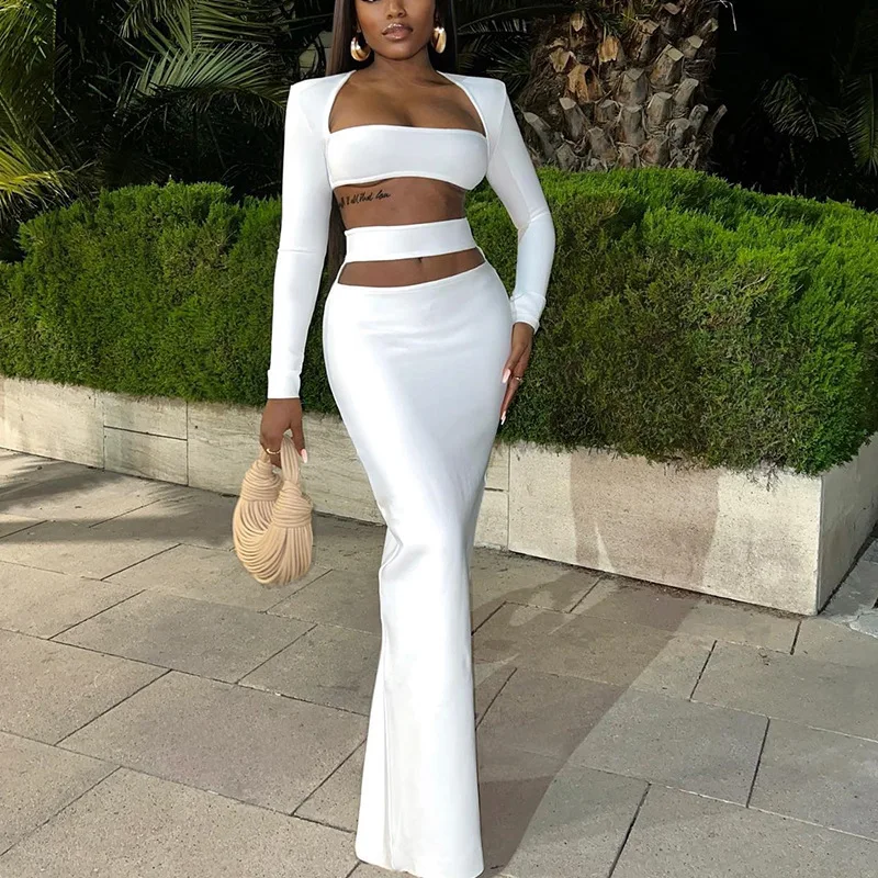 

2023 Spring New Arrivals Sexy Woman Clothing High Waist Skirt Slim Women s Sets