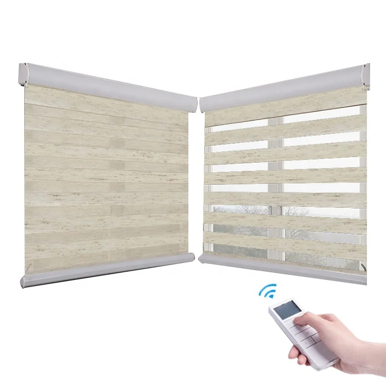 

Motorizada persianas zebra enrollables Cortinas de rodillo blackout para ventana