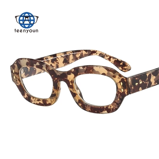 

Teenyoun Fashion Small Frame Pc Square Flat Lens Spectacles Eyeglasses Frames Rectangle Optical
