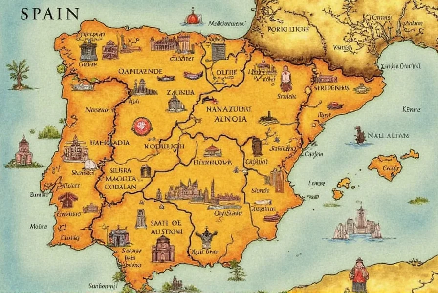 Spanish Coastline Along the Mediterranean Sea