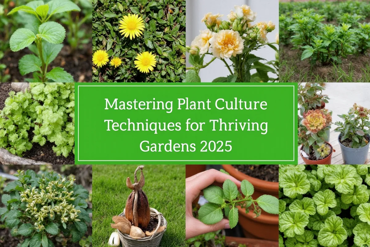 Mastering Plant Culture Techniques for Thriving Gardens 2025