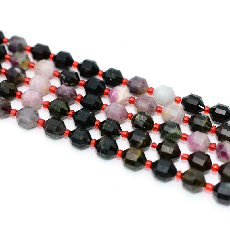 

Trade Insurance  Best Quality Bucket Shaped Multicolor Tourmaline Loose Beads