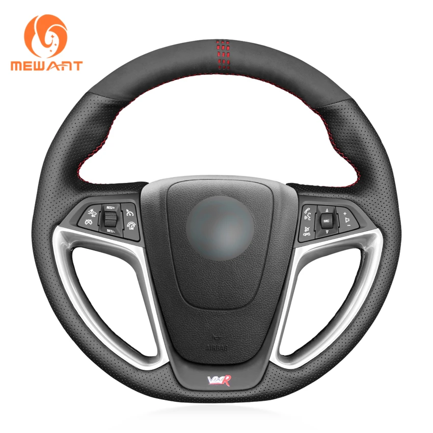 

MEWANT For Opel Astra Opc The New Original Leather Steering Wheel Cover Four Seasons Universal Suede Steering Wheel Wrap