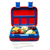 

LULA 1160ml Four Compartments Leakproof Children Lunch Box Bento Styled Lunch Solution Offers