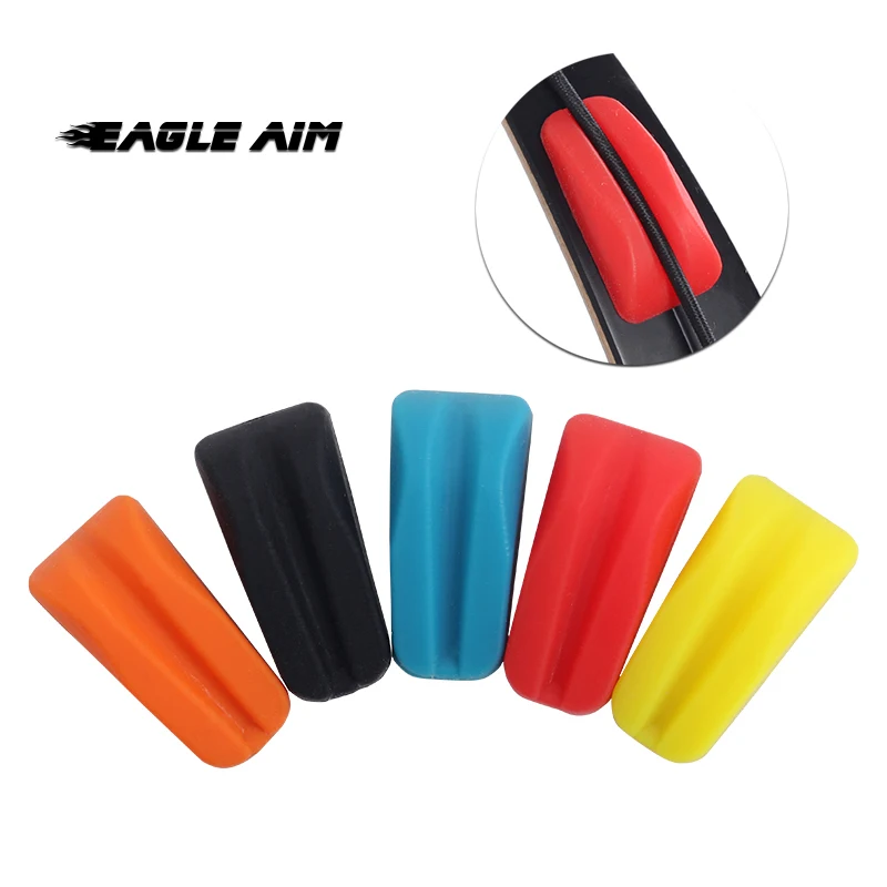 

2 Pcs Archery String Silencer Recurve Bow Shock Rubber for Absorber Dampener Accessory