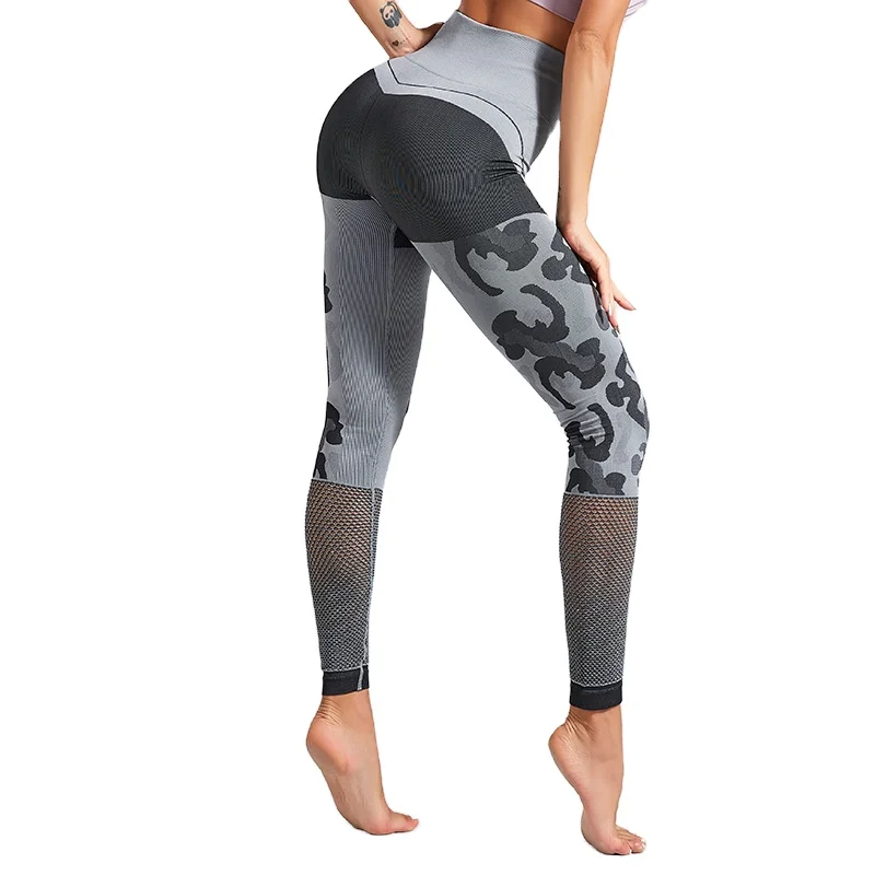 

Hot Selling Seamless High Waist Quick Dry Hollow Yoga Pants Women Workout Leggings set, Customized colors