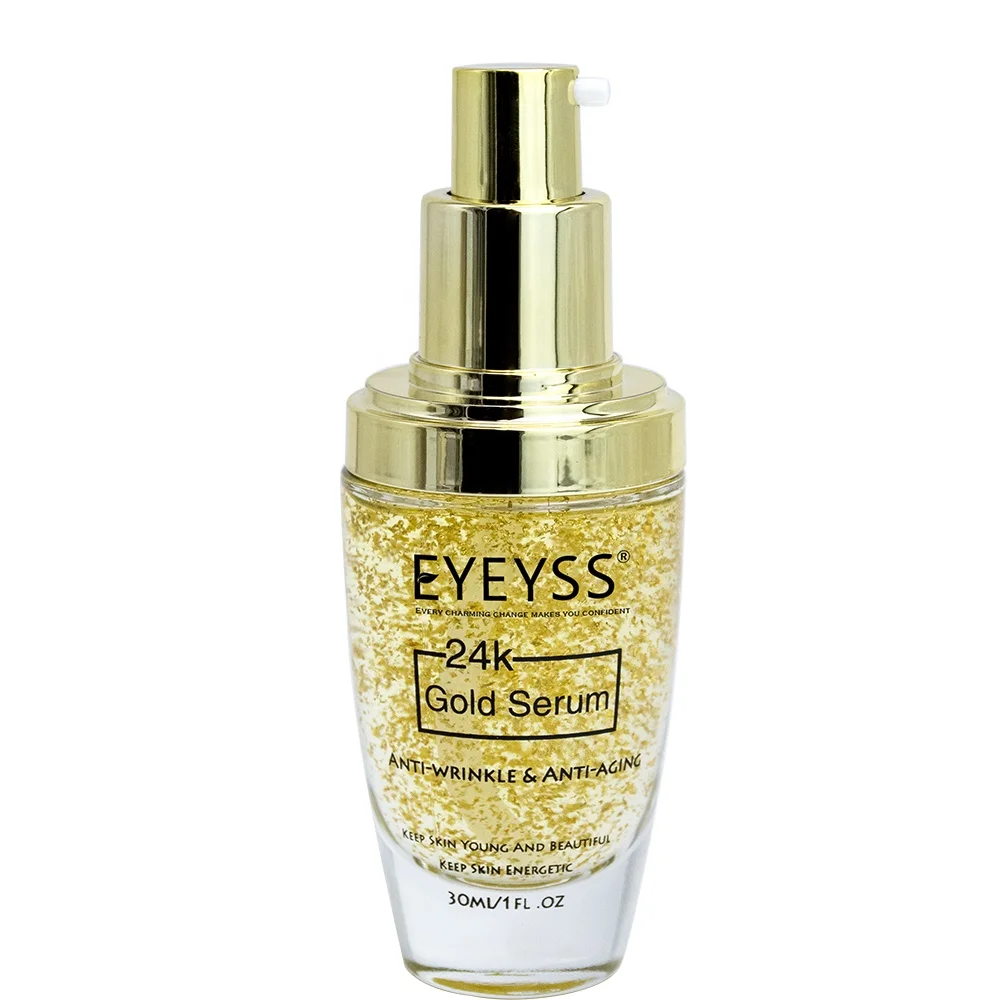 

Wholesale Add Logo 24K Gold Serum Face Eyes Skin Whitening Anti Aging Serum