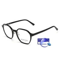 

Small MOQ custom black acetate optical frame unisex anti glare and blue light computer glasses