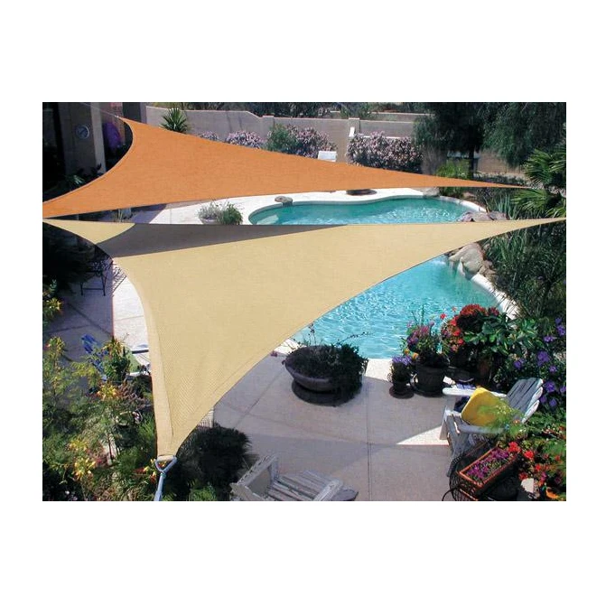 

185g 3.6x3.6x3.6m sun shade sail waterproof outdoor, Green.blue.black.any color