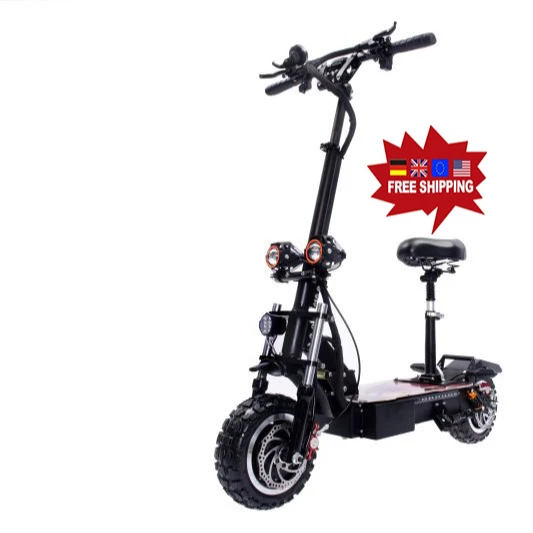 

Cheap 11inch eu warehouse dropshipping 5600w dual motor electric scooter adult with seat