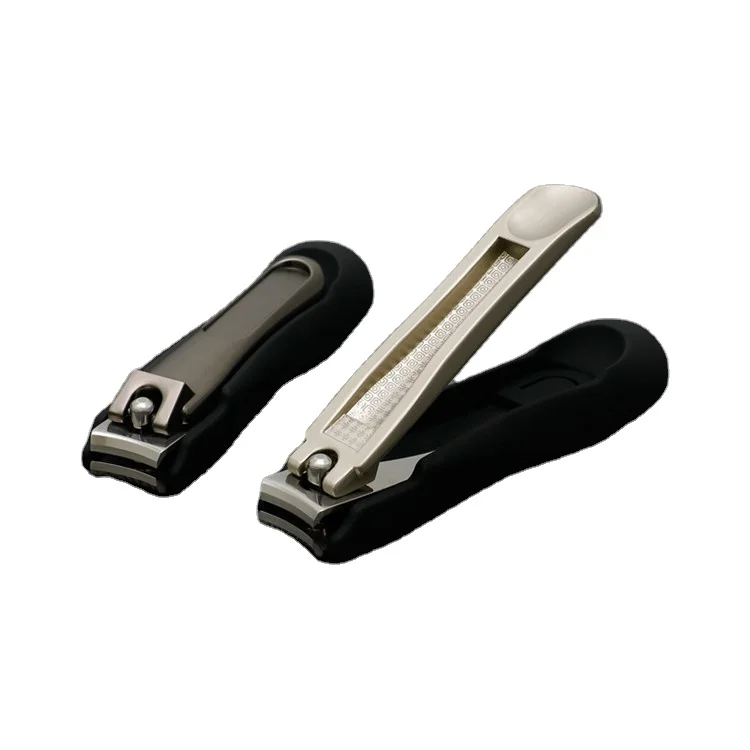 

NC-209 Wholesale Creative Large Stainless Steel Nail Clippers Anti-splash Single Sublimation Nail Cutter, Black