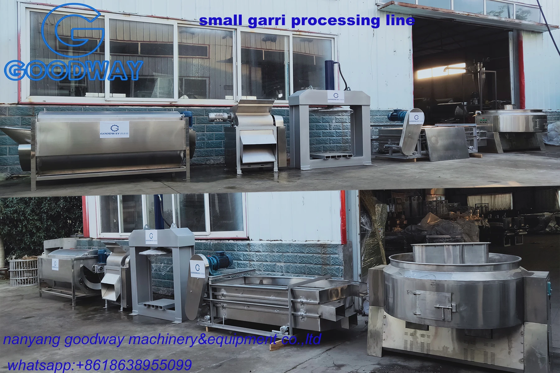 Factory Price Cassava Machinery Garri Production Line Cassava Gari