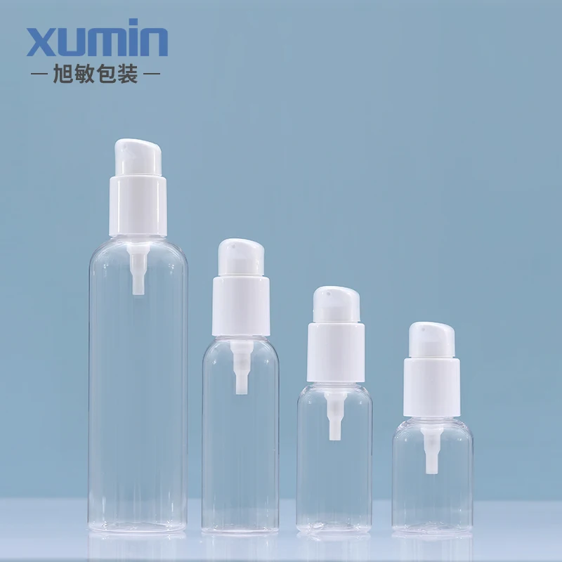 

Hot sell wholesale cosmetic packaging pet bottle 50ML 75ML 100ML 250ML lotion bottle plastic