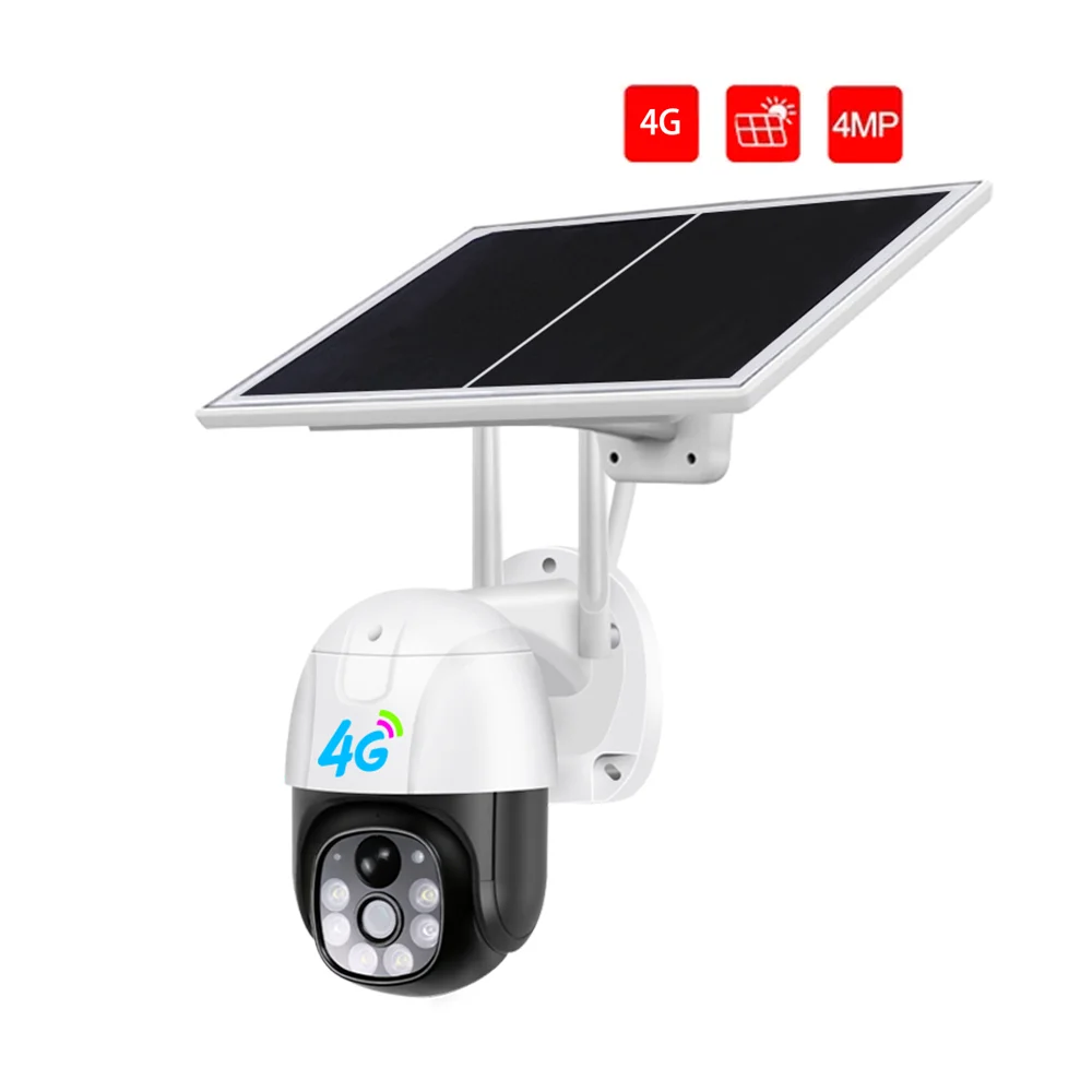 

Cctv Camera Dual Lens Wireless Outdoor Security Camera Solar Wifi 4g 2mp Night Vision Ptz Dome Camera