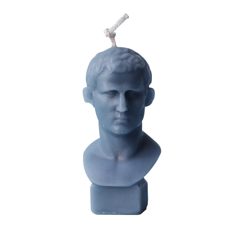 

Agrippa plaster portrait Candle Silicone Mold DIY aromatherapy gypsum candle resin mold for carft, Random