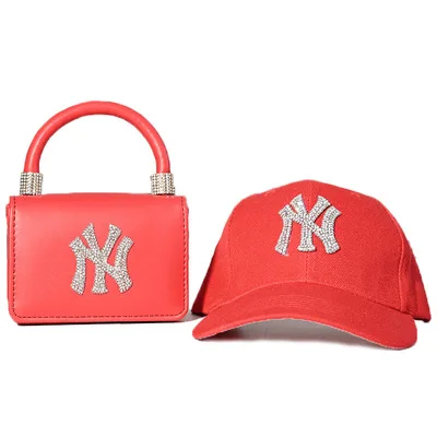 

2021 Instagram Luxury MLB Designer NY Purses Handbags Women Purse and Bags Set Ladies Crossbody Hand Bags with hats