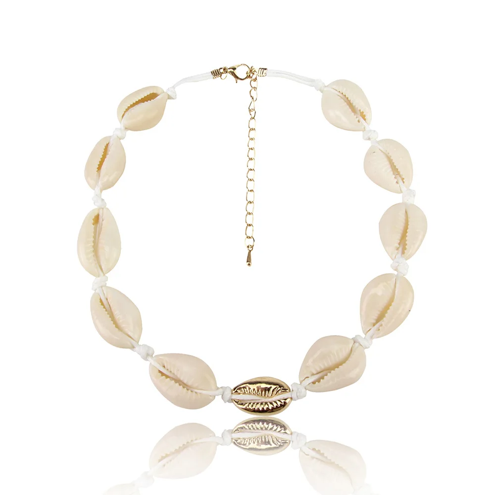 时尚创意珠宝流行简约项链短款波西米亚天然贝壳项链