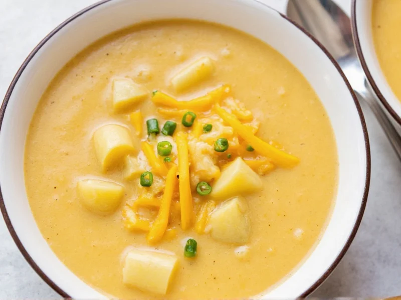 Perfect Slow Cooker Cheesy Potato Soup Recipe | Easy Steps