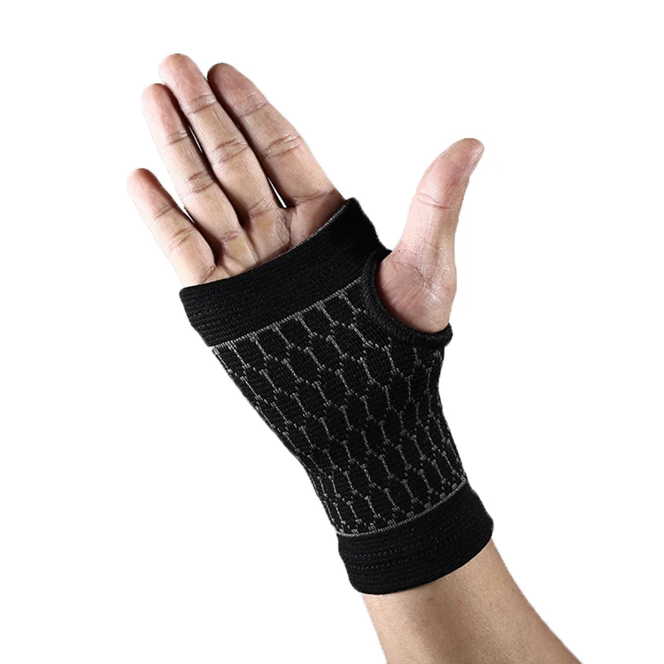

Sports Knitted Half-Finger Non-skid Wrist Guard for Men and Women, Black