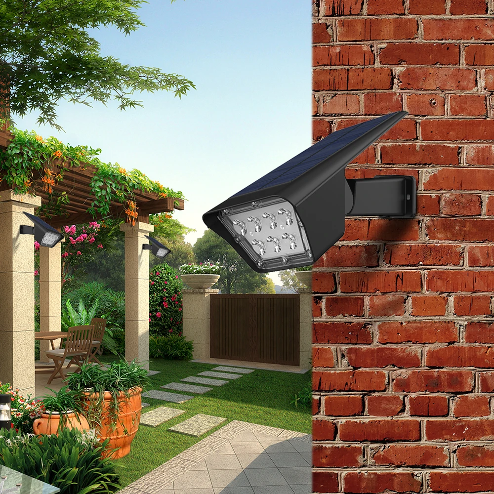 home outdoor wall lights led Solar powered spotlight garden light