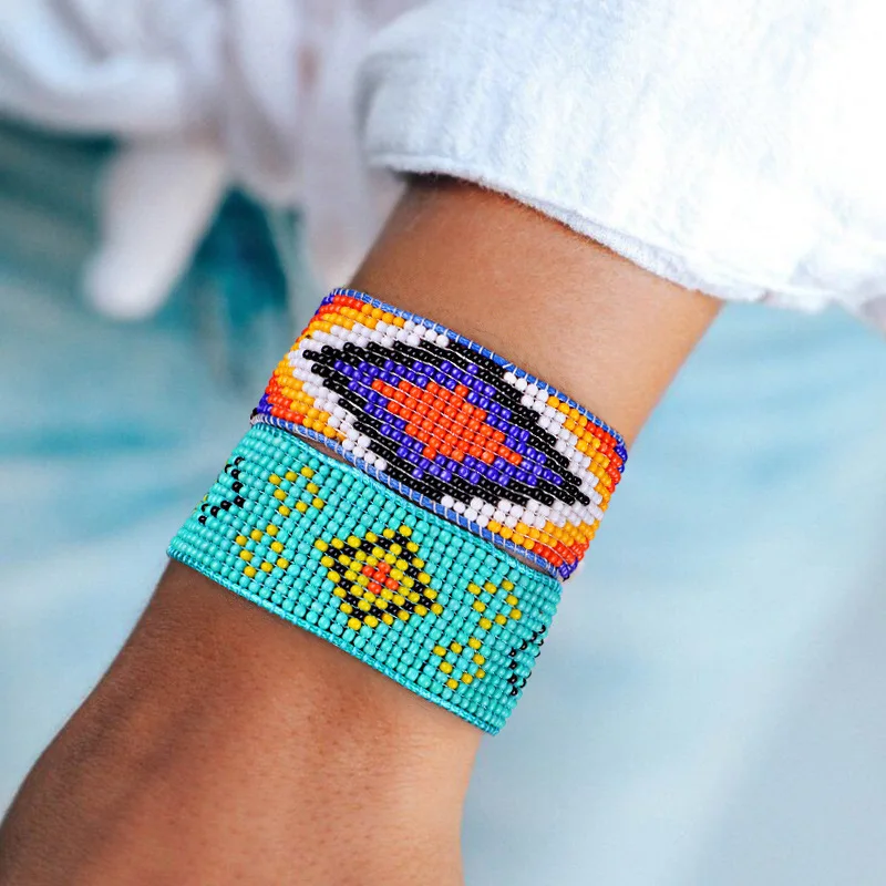 

Spacers Forte Beads Stretch Crystal Unisex Jewelry Handmade Stone Stacked Kids Miyuki Personalized Yoga Friendship Bracelets