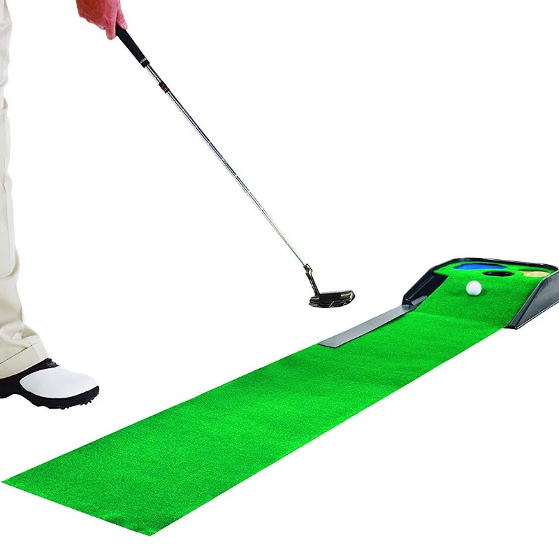 

2M Golf Putting Mat Indoor Outdoor Training Golf Simulator Indoor Indoor Golfing Training Green Mat Practice Set Ball Return