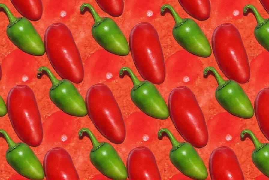 Spice rack with long hot peppers