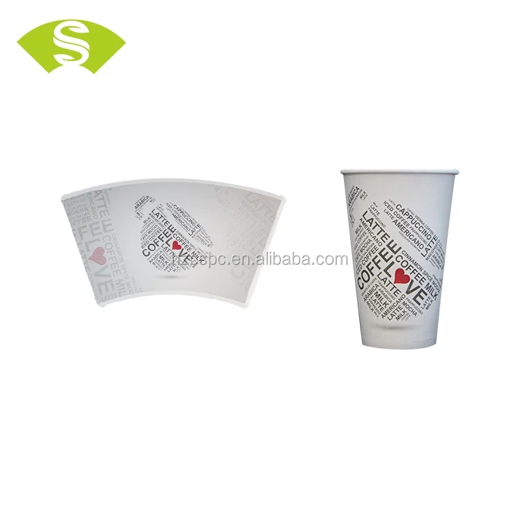 
Wholesale price PE coated paper cup blanks for disposable paper cups 