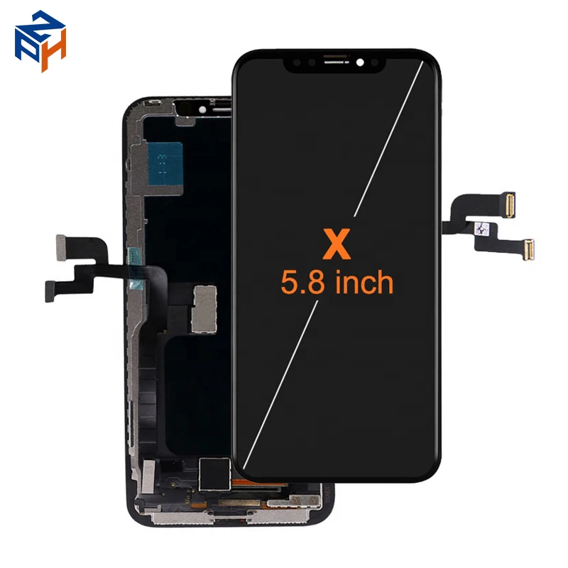 

OEM RJ GX ZY HX JK OLED for iPhone X LCD Display All Quality OEM Glass Change Soft Hard OLED TFT Incell LCD, Black white gold rose