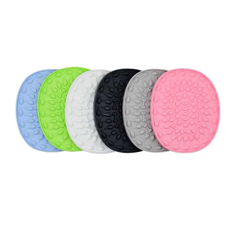

Cheap Dog Cat Reduce Pet Anxiety Bathing Grooming Licking Pad Mat Silicone Dog Lick Pads, Customized color
