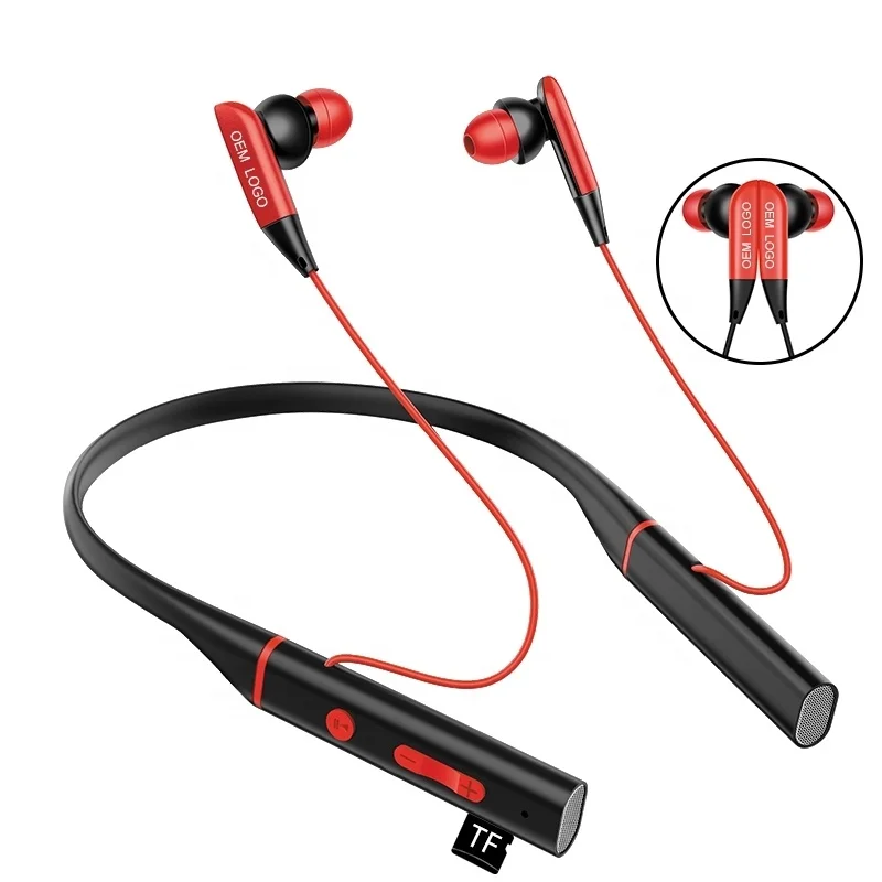 

G15 9D stereo sound BT 5.0 neckband headphones sweatproof with mic neckband earphone wireless earphone