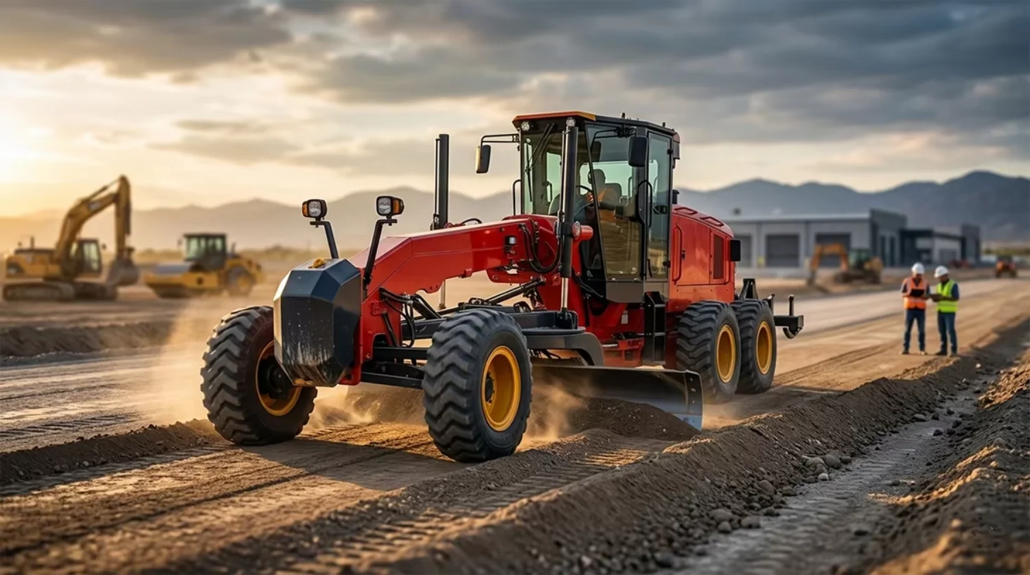 ST-21 Wheel Motor Grader Road Construction Ground Leveling Machinery with Customized Color