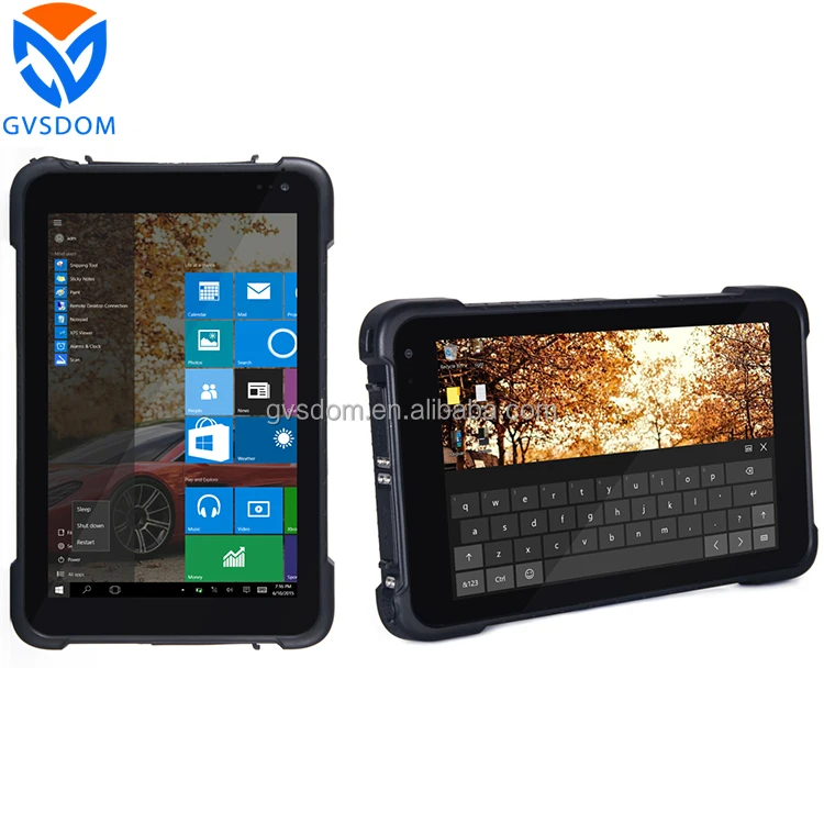 

GVSDOM IP67 W803 Industrial Rugged tablet with 2D Barcode Scanner IP65 Rugged Tablet Windows