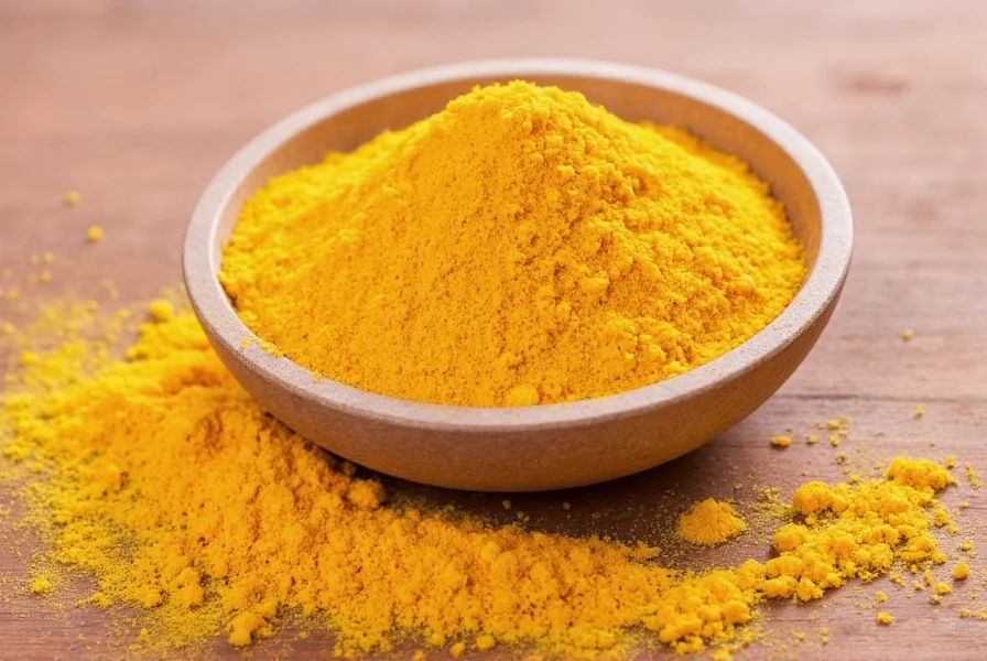 Spice rack showing turmeric among other spices requiring proper pronunciation