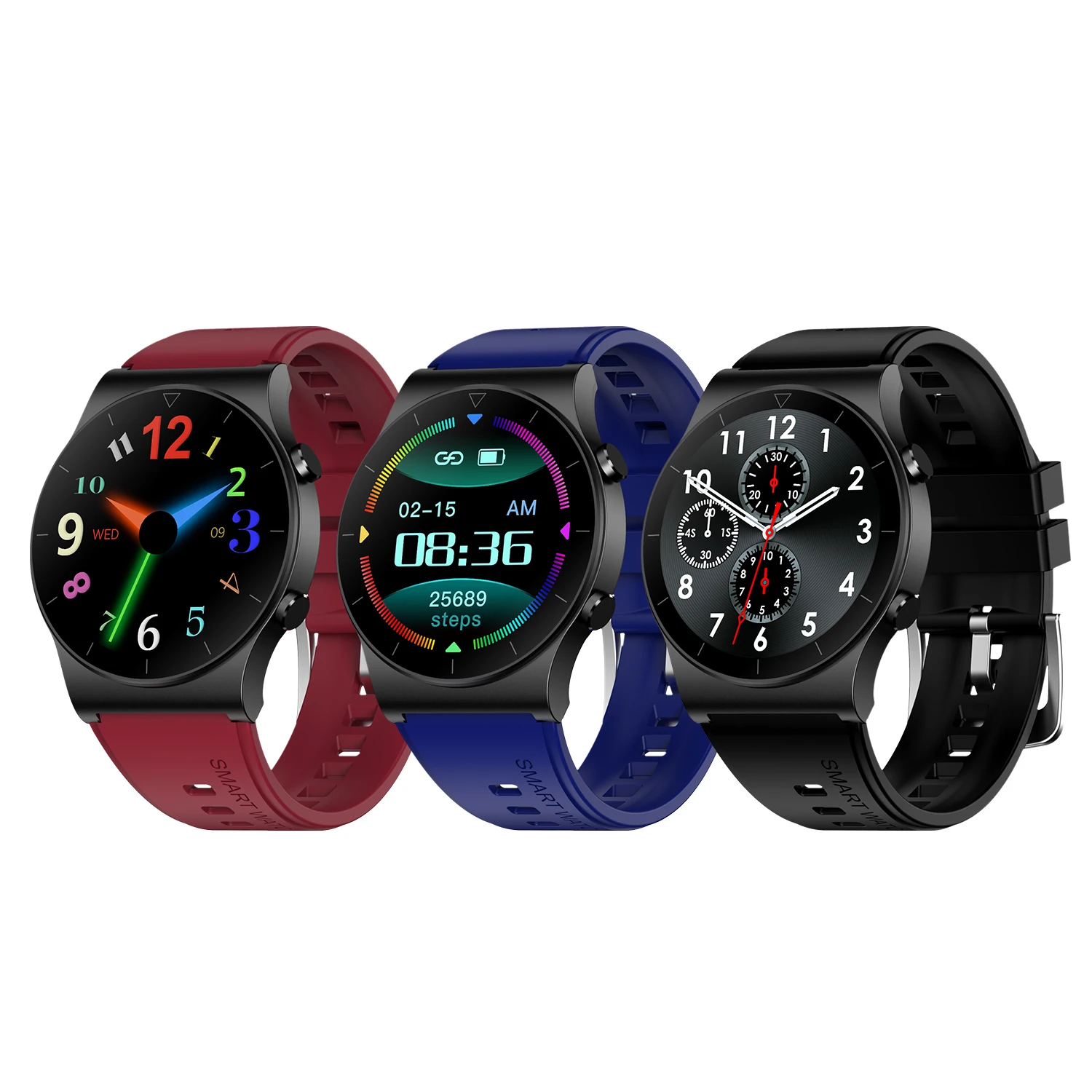 

Smart Watch GT2 GT3 Sport Fitness Clock Round Full Touch Heart Rate BT Call Waterproof Smartwatch For Android ios Phone