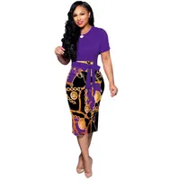 

Newest Women Sexy Fashion Print Short Sleeve Skinny Maxi Dress Ladies Elegant Loose Dresses Girl Apparel