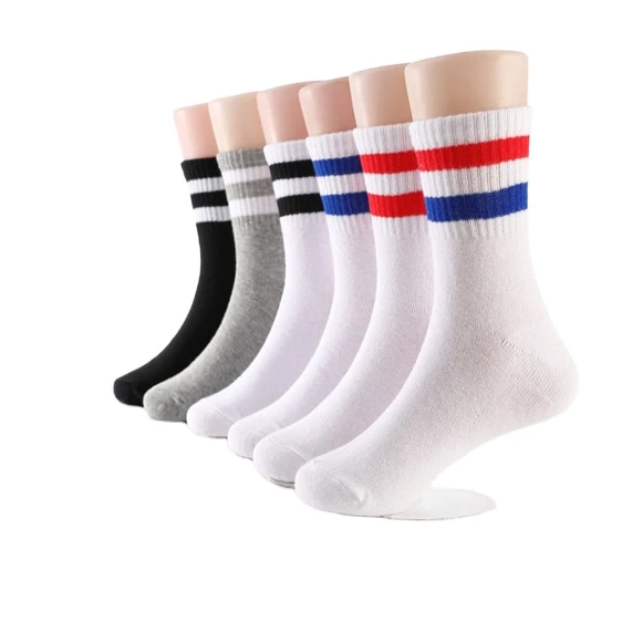 

Unisex Kids Casual Children Boys Girls stripe crew school Socks