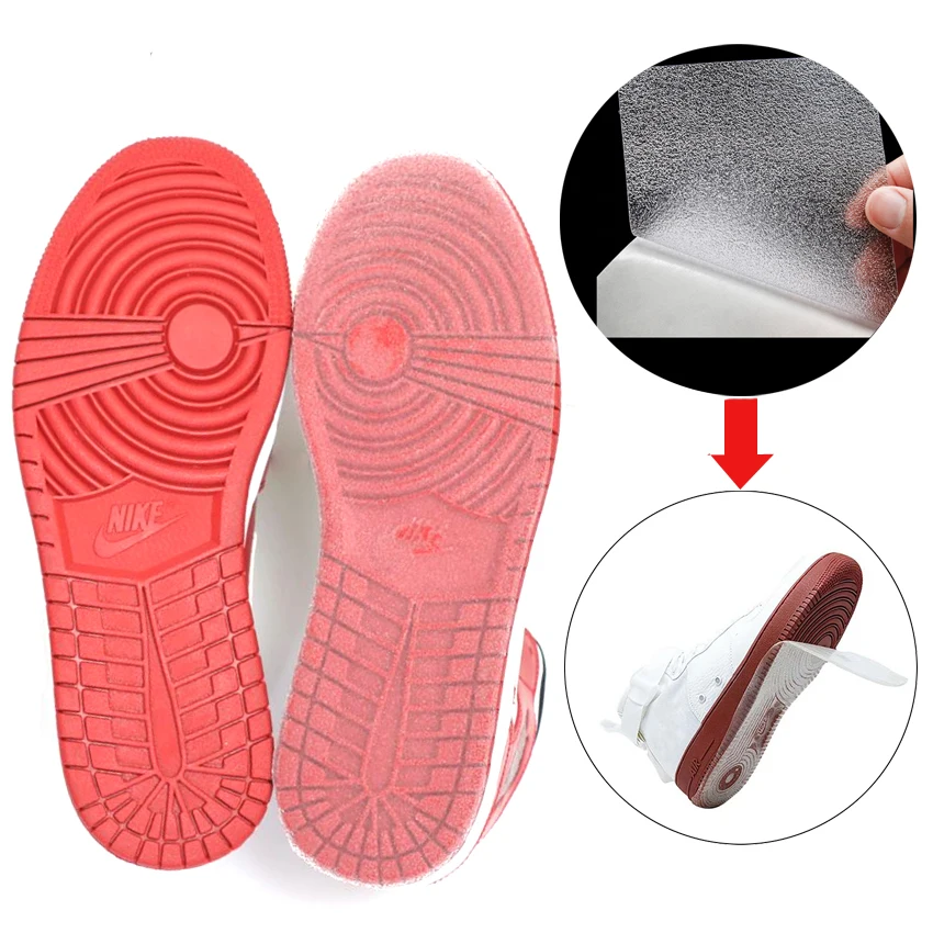 

Self-Adhesive Anti-Slip Stick Pad for Shoes Grips on Bottoms Upgraded Skid Proof Trimmed Shoe Sole Stick Protector Film HA01520, Transparent